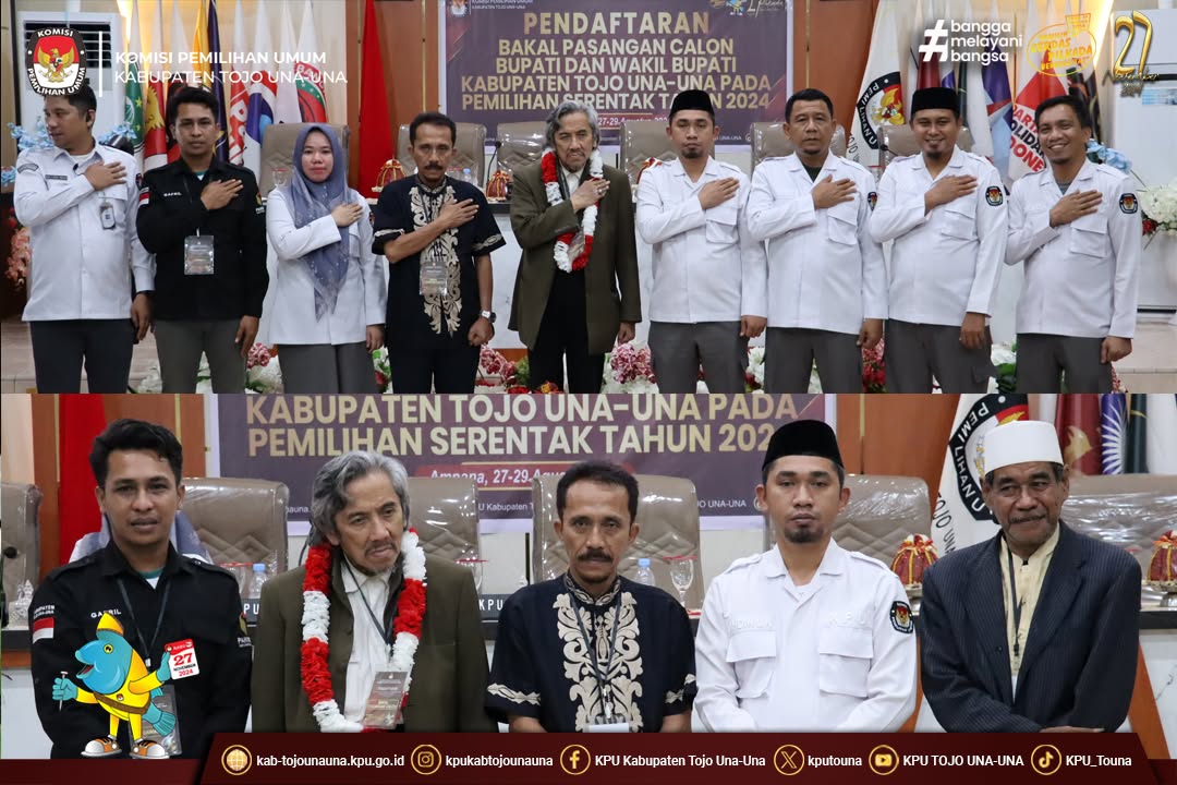 Pendaftaran Pasangan Calon Bupati dan Wakil Bupati Pada Pemilihan serentak Tahun 2024